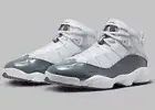 NEW Jordan 6 Rings Men's Size 7.5 White/Cool Grey-White 322992 121 Fast Ship