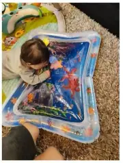 Baby Tummy Time Water Mat - Infant Water Play Mat Water Sensory Pad
