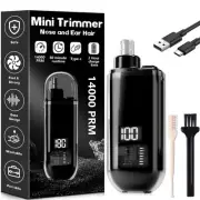 Nose Hair Trimmer for Men, 2024 Painless Nose Ear Hair Trimmer, Portable Digi...