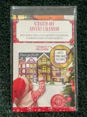 DIY Peace On Earth Houses Christmas Scratch Off Advent Calendar New