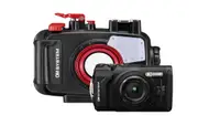 OM System Tough TG-7 Digital Camera (Black) with PT-059 Underwater Housing
