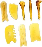 Massaging Plate Set 8pc Scraping Plate Massage Tools Therapy Trigger Point Treatment for Women