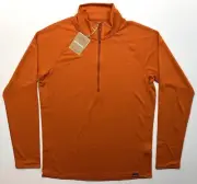 Men's PATAGONIA Capilene Midweight Zip-Neck Baselayer Top #44447 REDTAIL RUST