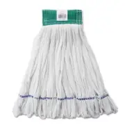 Rubbermaid Commercial Rough Floor Mop Head, Medium, Cotton/Synthetic, White, 12/