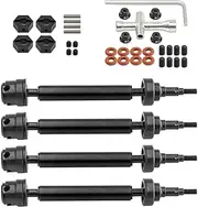 RC Driveshaft Upgrades Part Steel Front Rear Drive Shafts CVD for ARRMA 1/10 3s New Big Rock V3 RC Car, 4pcs