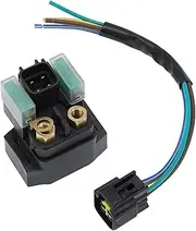 X AUTOHAUX No.5UG819400000/5B4819400000 Starter Solenoid Relay for Yamaha YFM700 YFM700R Raptor 125 YFM125 Raptor 250 YFM250 for Yamaha Kodiak 450 YFM450 Relay Plug 1 Set