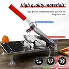 Frozen Meat Slicer Stainless Steel Meat Cutter Adjustable Slicing LibOe