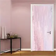 Door Stickers Romantic Gradient - 3D Door Sticker DIY Home Decoration PVC Waterproof Self-Adhesive Wall Mural(95x215cm)