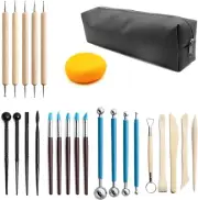 Clay Tools Kit, 25 PCS Polymer Clay Tools, Ceramics Clay Sculpting Tools Kits