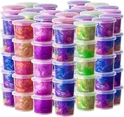 48 Packs Unicorn Galaxy Slime, Colorful Sludgy Gooey Fidget Galaxy Slime Kit for Sensory and Tactile Stimulation, Prize, Party Slime Favors