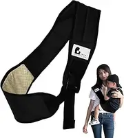 Outdoor Carrying Kids Shoulder Strap,Outdoor Walking Carriers with Storage Bags | Labor-Saving Baby Half Wrapped Sling for Parents, Mom,