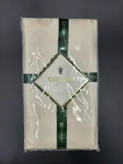 Vintage 1996 WATERFORD Linens Clarendon Ivory Set of 2 Fingertip Towels New