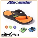 💝ALEXANDER SHOES💝牛頭牌NEWBUFFALO好樂拖2 海灘拖鞋.人字夾腳拖 - 藍.綠.橘 916392