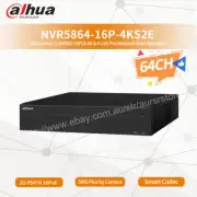 Dahua NVR5864-16P-4KS2E 64CH 2U 8SATA 16PoE 4K H.265 Pro Network Video Recorder