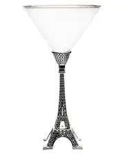Godinger Landmark Eiffel Tower Martini Glass
