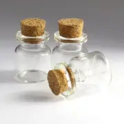 Clear Bottles with Cork 4ml 22x27mm 50-200 pieces Jars Wishing bottles