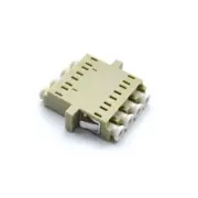 LC UPC Quad Flange Fiber Optic Optical Coupler Adapter Connector Multi Mode