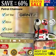 Giantz Petrol Commercial Chainsaw 24" Bar Chain Saw E-Start Tree New AU