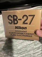 Tested! [TOP MINT in Box] Nikon Speedlight SB-27 Shoe Mount Flash w/Case JAPAN