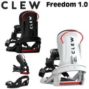 Clew Step In Binding 24-25 Model FREEDOM 1.0 Snowboard White Black S M L from JP