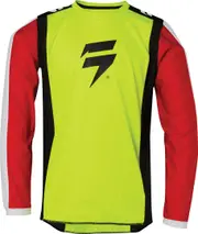 Shift Whit3 Label Race 2 Kids Motocross Jersey, red-yellow, Size XL Red Yellow