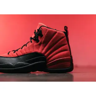 【AIR JORDAN 12 REVERSE FLU GAME GS】黑紅 12代｜高筒 女鞋 153265-602