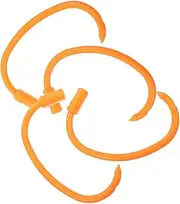 HAKIDZEL 4pcs Calf Weaning Nose Ring Simple Cattle Nose Circle for Livestock Farm Traction Ring Made of Nylon Safe Comfortable