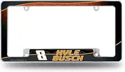 Rico Industries NASCAR Kyle Busch #18 Cheddar's Kitchen 12" x 6" Chrome All Over Automotive License Plate Frame for Car/Truck/SUV, White