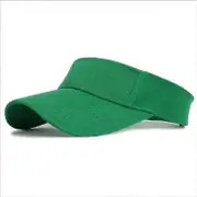 Men Women Adjustable Sport Hat Sun Sports Visor Hat Running Caps Tennis Beach Hat Outdoor Sports Hat green