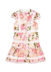 Marlo Kids Primrose Floral-embroidered Organza Dress - Multi Multi - 7-8Y (7 Years) 7-8Y (7 years)