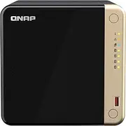 Qnap TS-464-8G 4 Bay Intel Celeron N5095 Quad Core Multimedia NAS with M.2 PCIe Slots and PCIe Expandability, Black