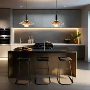 Evelyn Futuristic Cascade Glass Pendant Light - Amber or Grey, PL0241