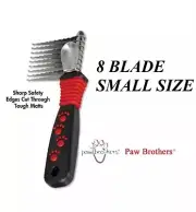 PROFESSIONAL PET GROOMING SMALL Dog Cat DEMATTING COMB Mat Breaker Rake 8 Blade