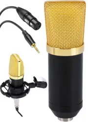 Pyle PDMIC71 Cardioid Condenser Microphone with Shock Mount XLR Cable