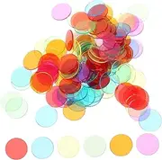 NAMOARLY Bingo Chips Tokens Bulk Pack 120pcs 19mm Plastic Markers Bingo Supplies for Boys and Girls
