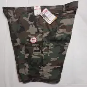 Wrangler Men's Size 46 Camouflage Rip-Stop Cargo Relaxed Fit Shorts