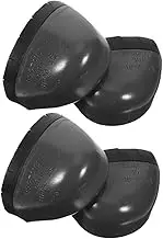 Cabilock 2Pairs Labor Safety Shoe Toe Covers Metatarsal Guards Rubber Toe Caps for Work Boots Puncture Protection Convenient and Practical Safety Footwear