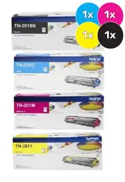 Brother TN251 Toner Cartridges Value Pack - Includes: [1 x Black, Cyan, Magenta, Yellow]