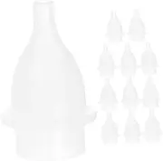 Abaodam 12pcs Tips Silicone Nose Sucker for Newborns Toddlers with Backflow Prevention Design