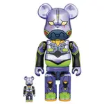 庫柏力克 BE@RBRICK 電鍍 EVA 福音戰士 初號機 400%+100%