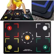 Basketball Dribble Training Mat, Crossover Steps Training System Anti-Slip Ma...