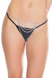 Coquette - Crotchless Chain G-String