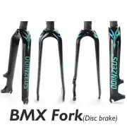 Full Carbon Fiber Folding Bike Hard Fork C/Disc Brake Parts 3K 14-22Inch 28.6mm