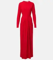 [The Row] The Row Anselm draped jersey maxi dress AU 14 red