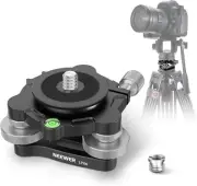 NEEWER Tripod Head Leveling Base Camera Leveler with Bowl Adapter, 3 Axis Whe...