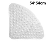 shower mat | Serrated shower mat 54 x 54 cm - White