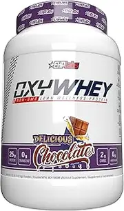 EHPlabs OxyWhey Lean Whey Protein Powder - 25g of 100% Pure, Lean, Non-GMO Whey Protein Blend, Post Workout Fitness & Nutritional Shakes, Smoothies, Baking & Cooking - 27 Serves (Delicious Chocolate)