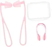 INOOMP 1set Comfortable Nose Clip and Swimming Ear Plugs for Adults Easy to Clean for Swimming and Diving Activities