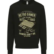 Retro Gamer Funny Gaming Kids Sweatshirt Jumper