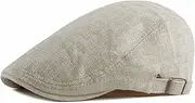 [HIQIU] Breathable Flat Cap Men's Summer Flat Cap Peaked Cap Gatsby Beret Cap Ivy Irish Hat Newsboy Beret Cap